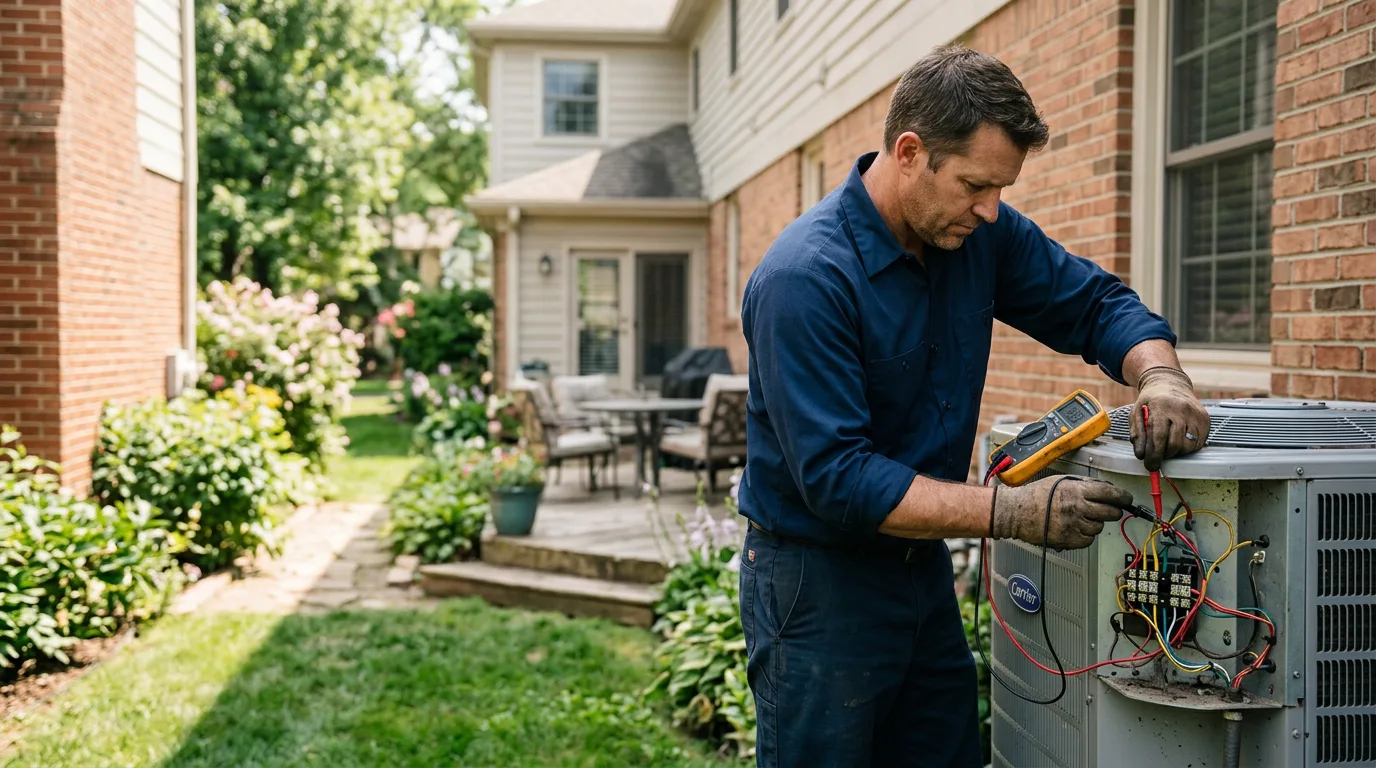 HVAC technician working near Mulliken, MI